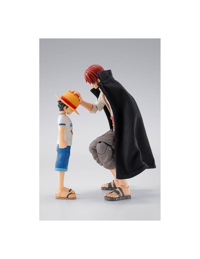 Figura de Shanks y Monkey D. Luffy Infancia S.H. Figuarts - 16.5 cm y 10 cm