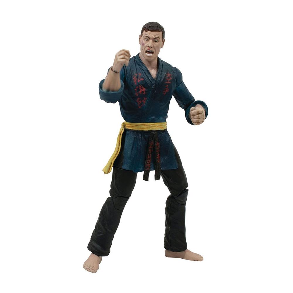 Figura Articulada Jean-Claude Van Damme en Blue Gi - 18 cm Deluxe Action
