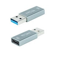Adaptador USB-C a USB-A Gen2 10Gbps Nanocable Negro