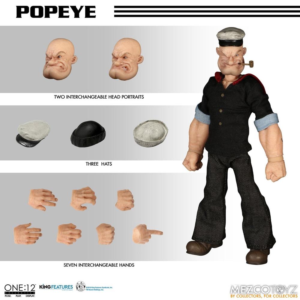 Figura Articulada Popeye One:12 Collective - Mezco Toyz 15.5 cm
