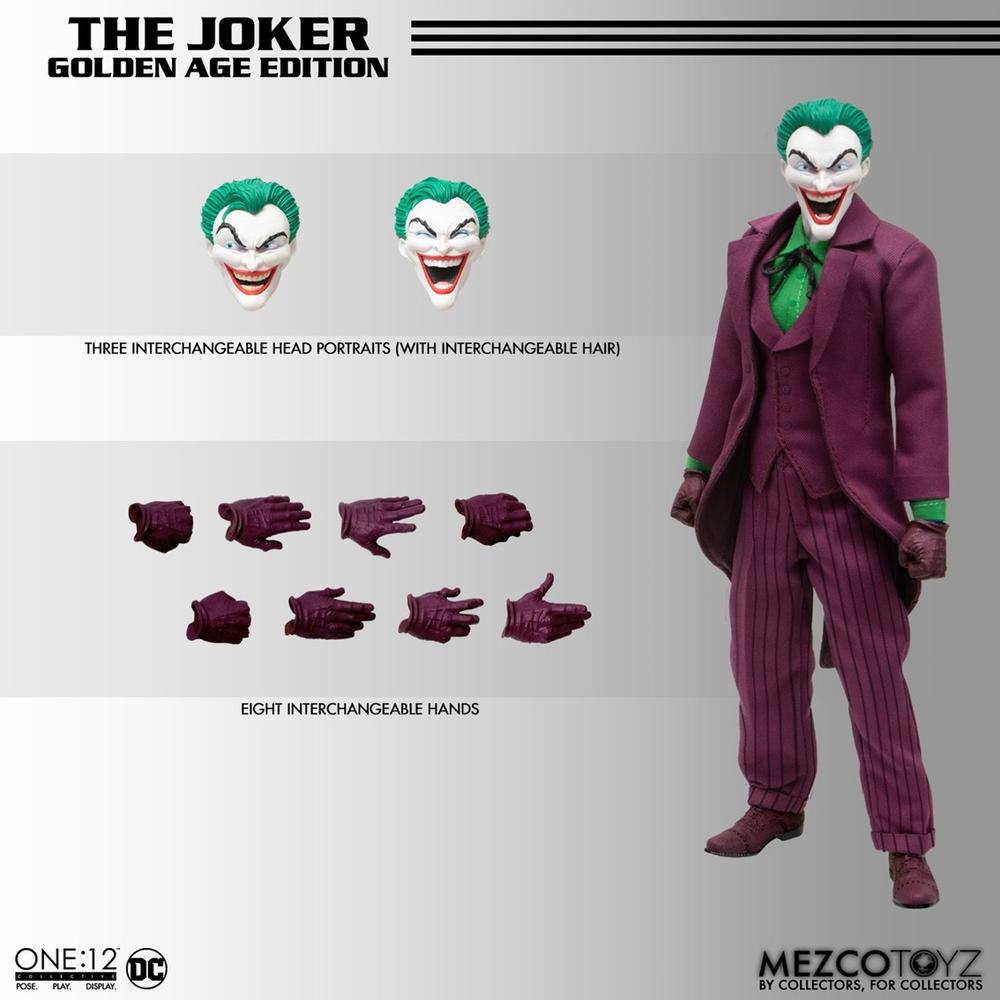 Figurita Mezco Toyz One:12 Collective The Joker Golden Age Edition 17 cm