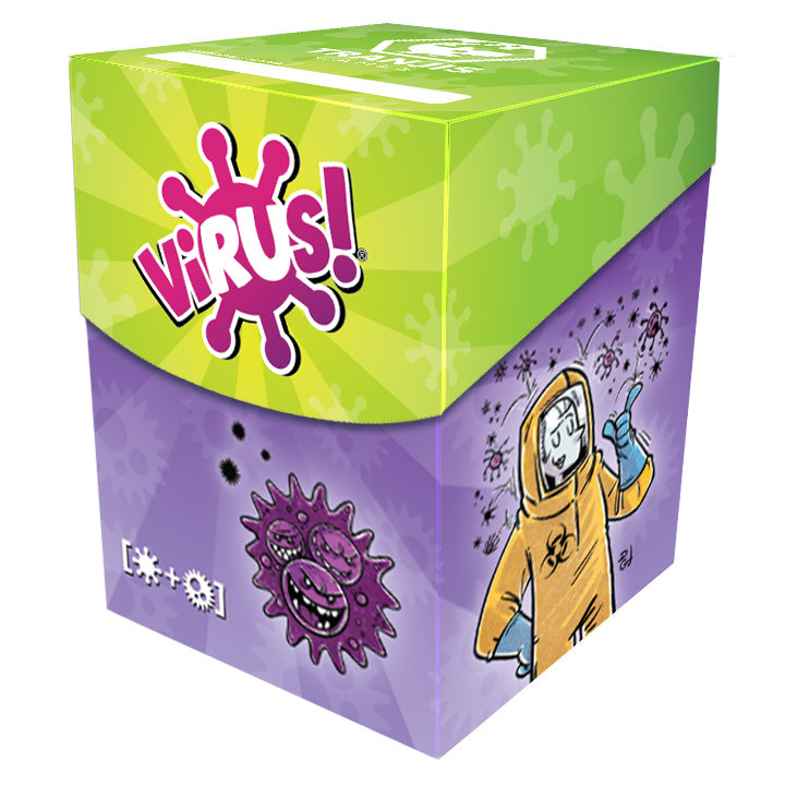 Caja de Cartas Virus! con 120 Fundas Premium