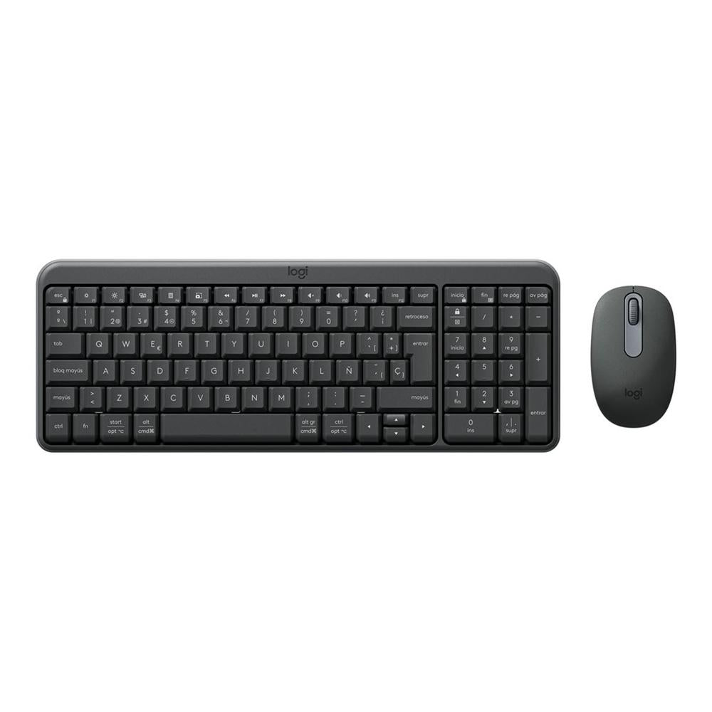 Conjunto Inalámbrico Logitech MK250: Teclado y Ratón Óptico en Negro