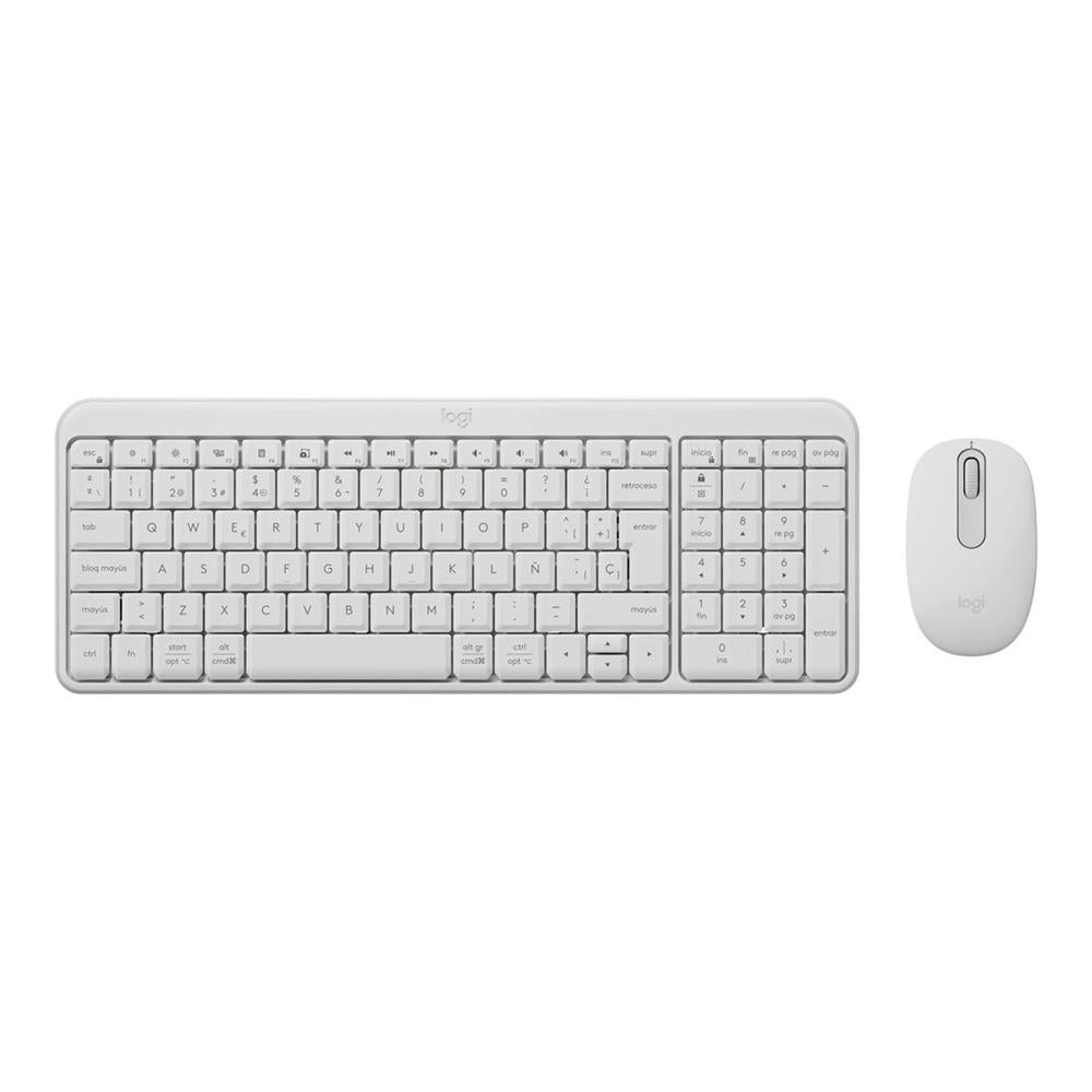 Conjunto Inalámbrico Teclado y Ratón Logitech MK250 Blanco