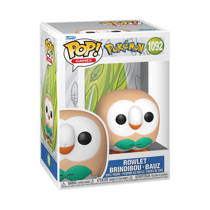 Figura POP! Rowlet (Brindibou/Bauz) - Pokémon Coleccionable