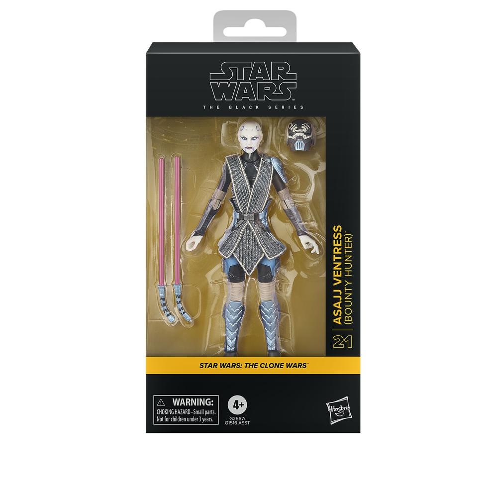 Figura Asajj Ventress (Cazadora de Recompensas) - Star Wars The Black Series