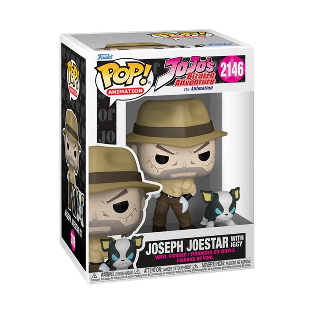 Figura POP! Animation Joseph Joestar con Iggy - JoJo's Bizarre Adventure