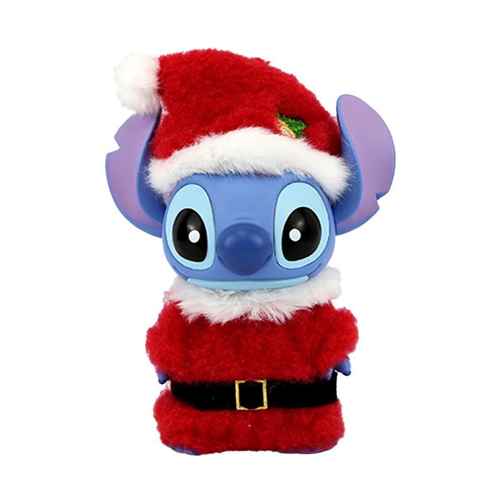 Figura Enesco Disney Stitch como Papá Noel - Decoración Navideña