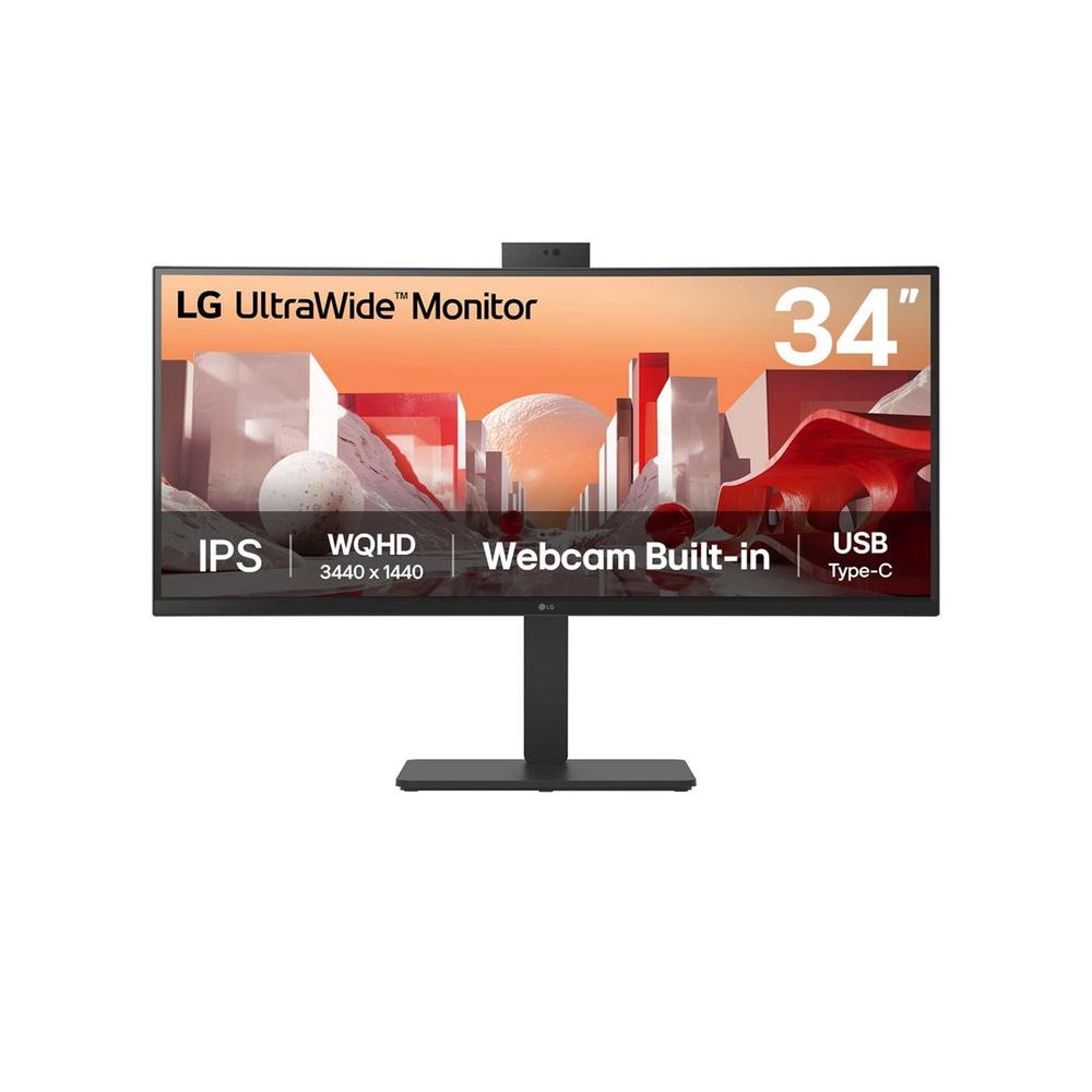 Monitor LG UltraWide 34" Curvo WQHD 34BA85QE-B con KVM y Altavoces Integrados