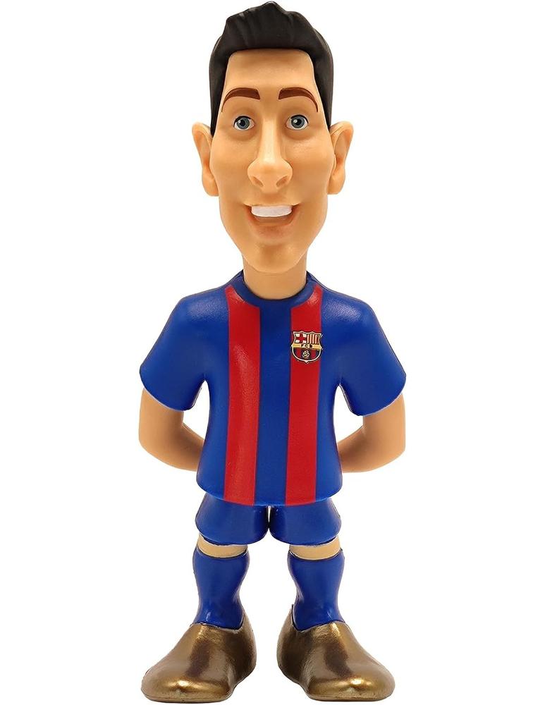 Figura Coleccionable Minix de Robert Lewandowski - FC Barcelona 12 cm