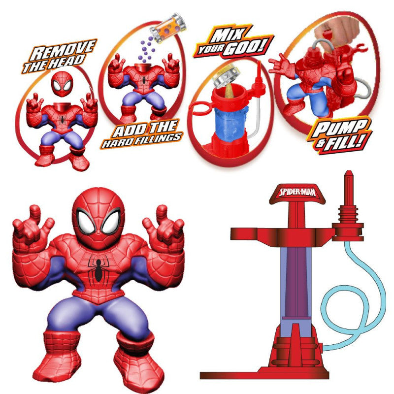 Figura Elástica GOO JIT ZU Hero Creator Spiderman