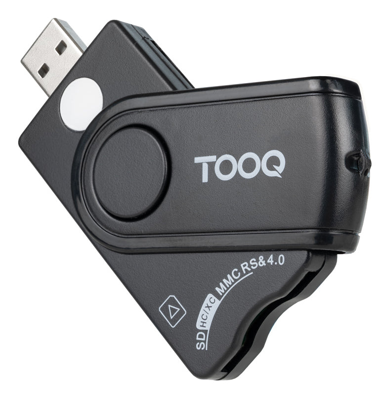 Lector de Tarjetas Inteligentes TooQ USB-A - Compatible con DNI Electrónico y Más
