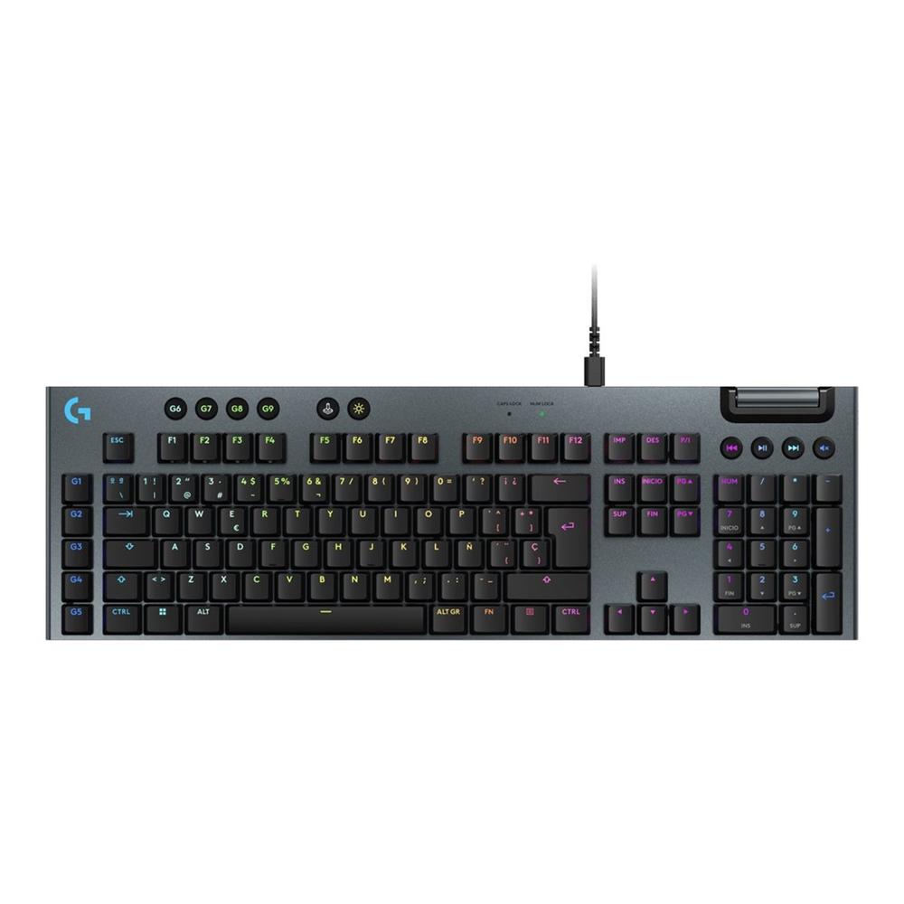 Teclado Logitech G G915 X mecánico gaming QWERTY español con retroiluminación LIGHTSYNC RGB