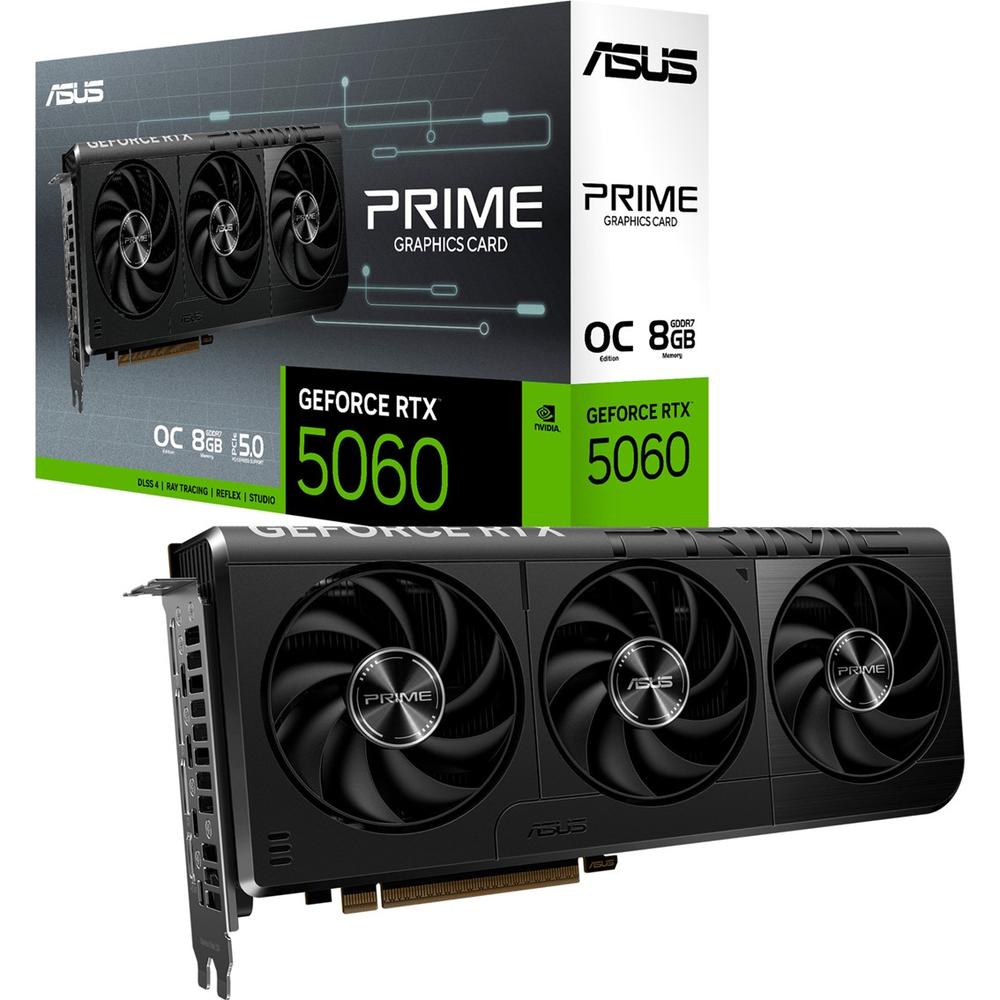 Tarjeta Gráfica ASUS PRIME GeForce RTX 5060 8GB GDDR7 OC Edition