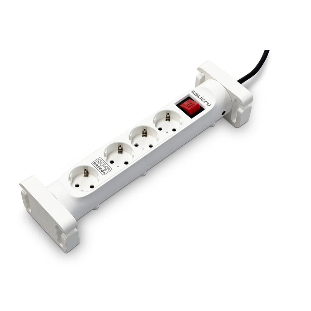 Regleta Salicru SPS SAFE 4S con 4 Tomas Schuko y Protección Contra Sobretensiones