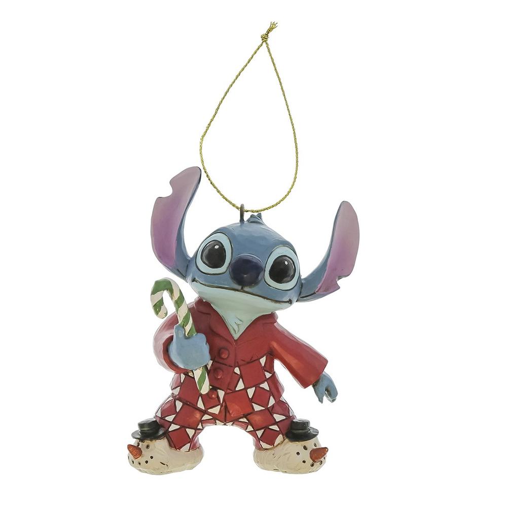 Adorno Navideño Enesco Disney Stitch en Pijama Festivo