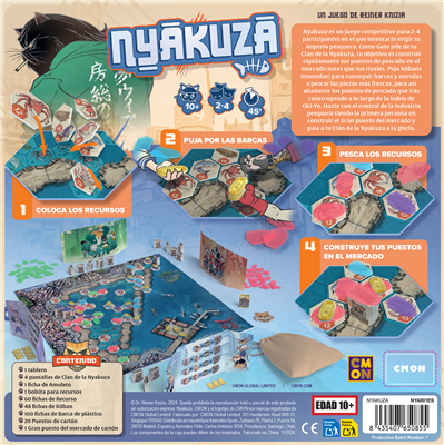 Nyakuza: El Juego de Mesa de Estrategia con Gatos Jefes de Clan