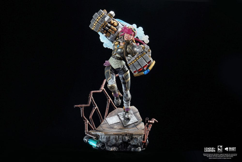 Estatua 1/6 League of Legends Vi - 40 cm Edición Limitada con Iluminación LED