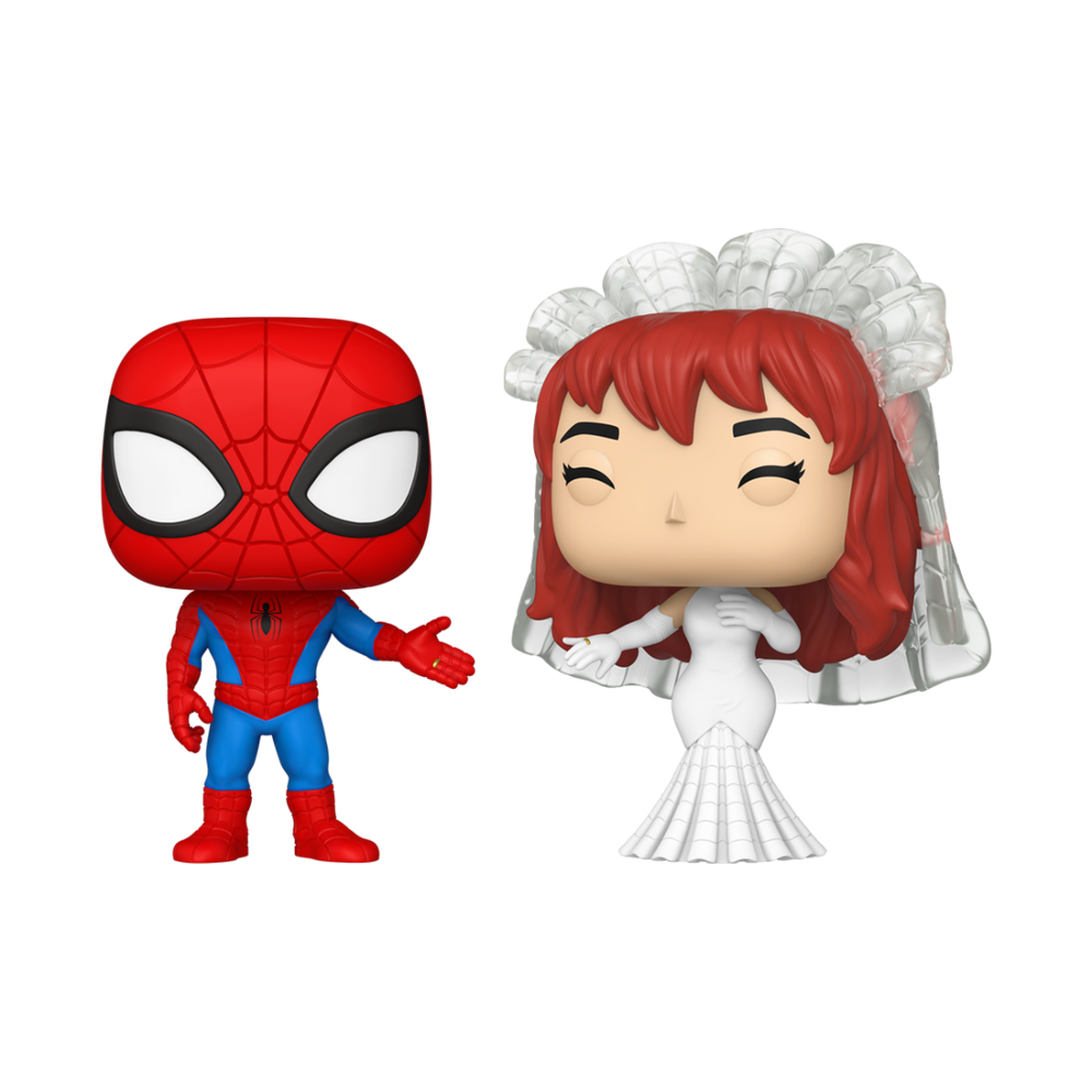 Funko Pop! Marvel Pareja: Spider-Man y Mary Jane en Boda