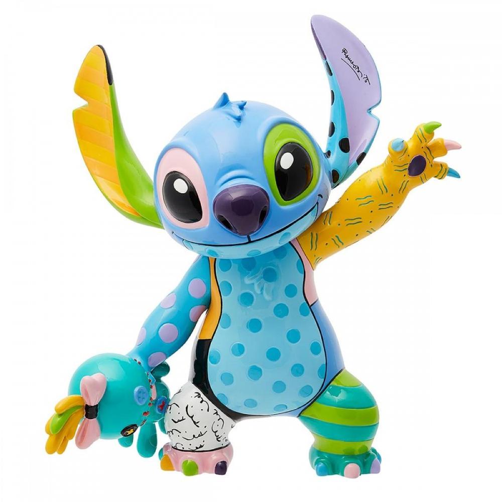 Figura Enesco Disney Stitch y Scrump by Romero Britto - Colección Disney by Britto