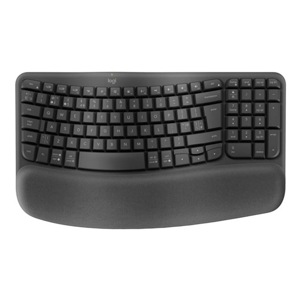 Teclado Ergonómico Inalámbrico Logitech Ergo Series Wave para Negocios Negro