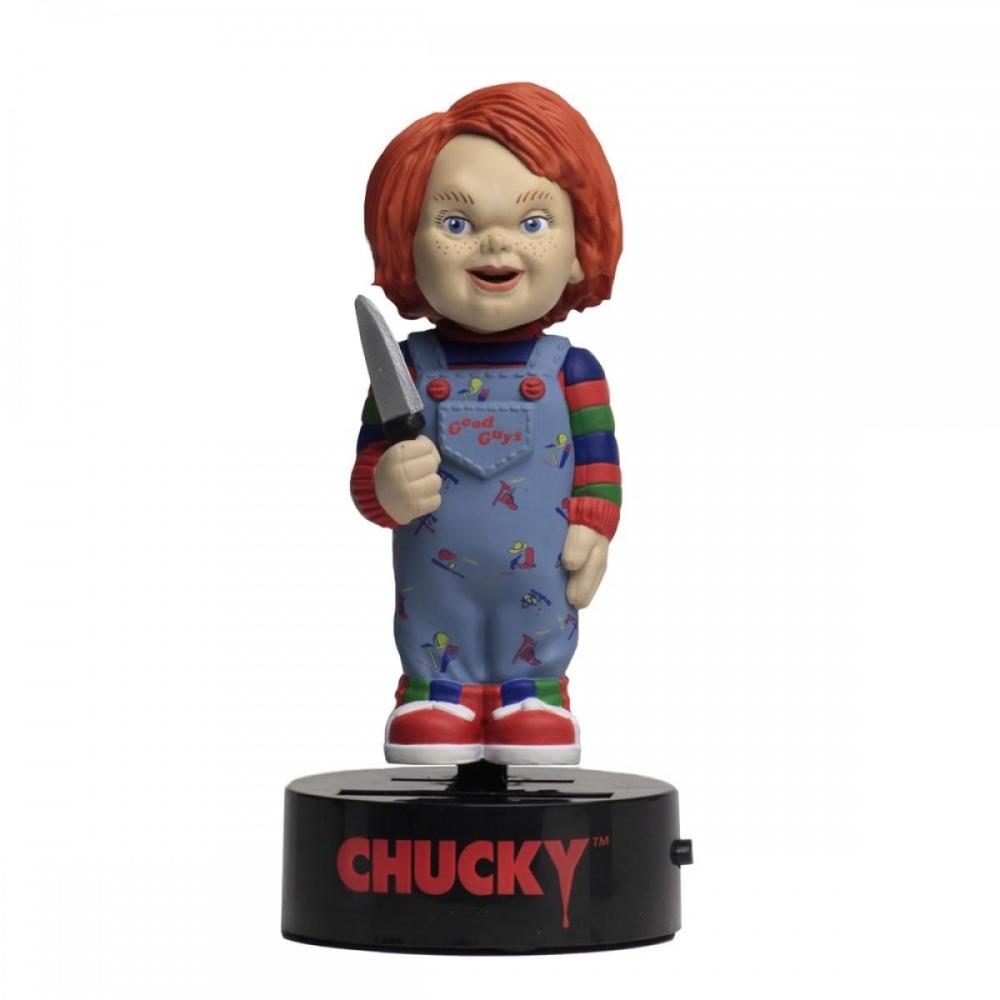 Figura Solar Body Knocker NECA Chucky - Movimiento Automático y Decorativo
