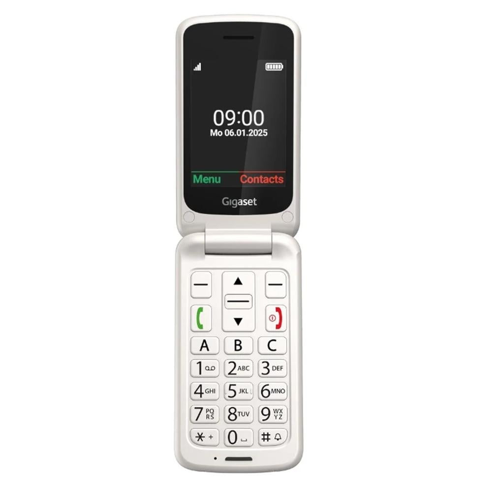 Gigaset GL595 Teléfono Móvil Senior 2.8" SIM Blanco Perla