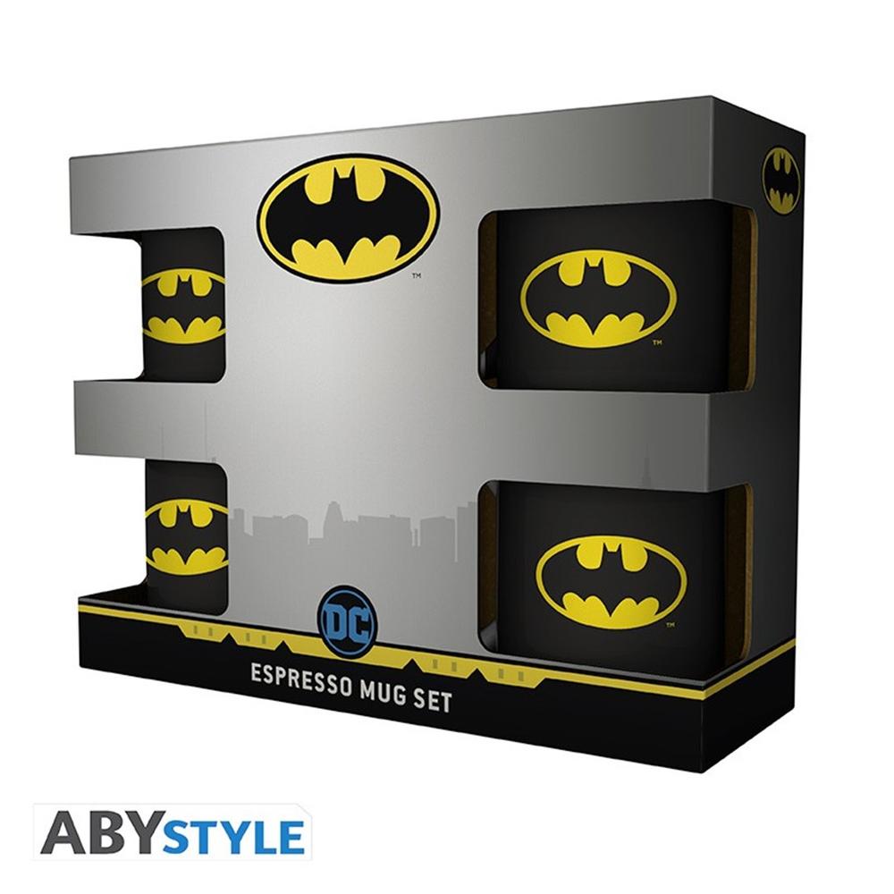 Set de 4 Tazas Espresso Batman Iconic de ABYstyle - 110 ml