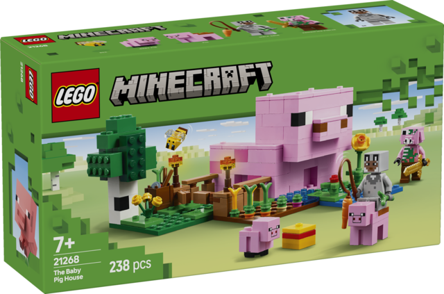 LEGO Minecraft La Casa-Cerdo Bebé (21268) - Aventura Creativa en el Mundo Minecraft