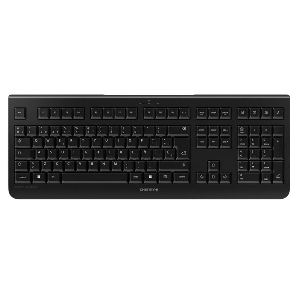 Teclado Inalámbrico CHERRY KW 3000 – Silencioso y Ergonómico para Oficinas