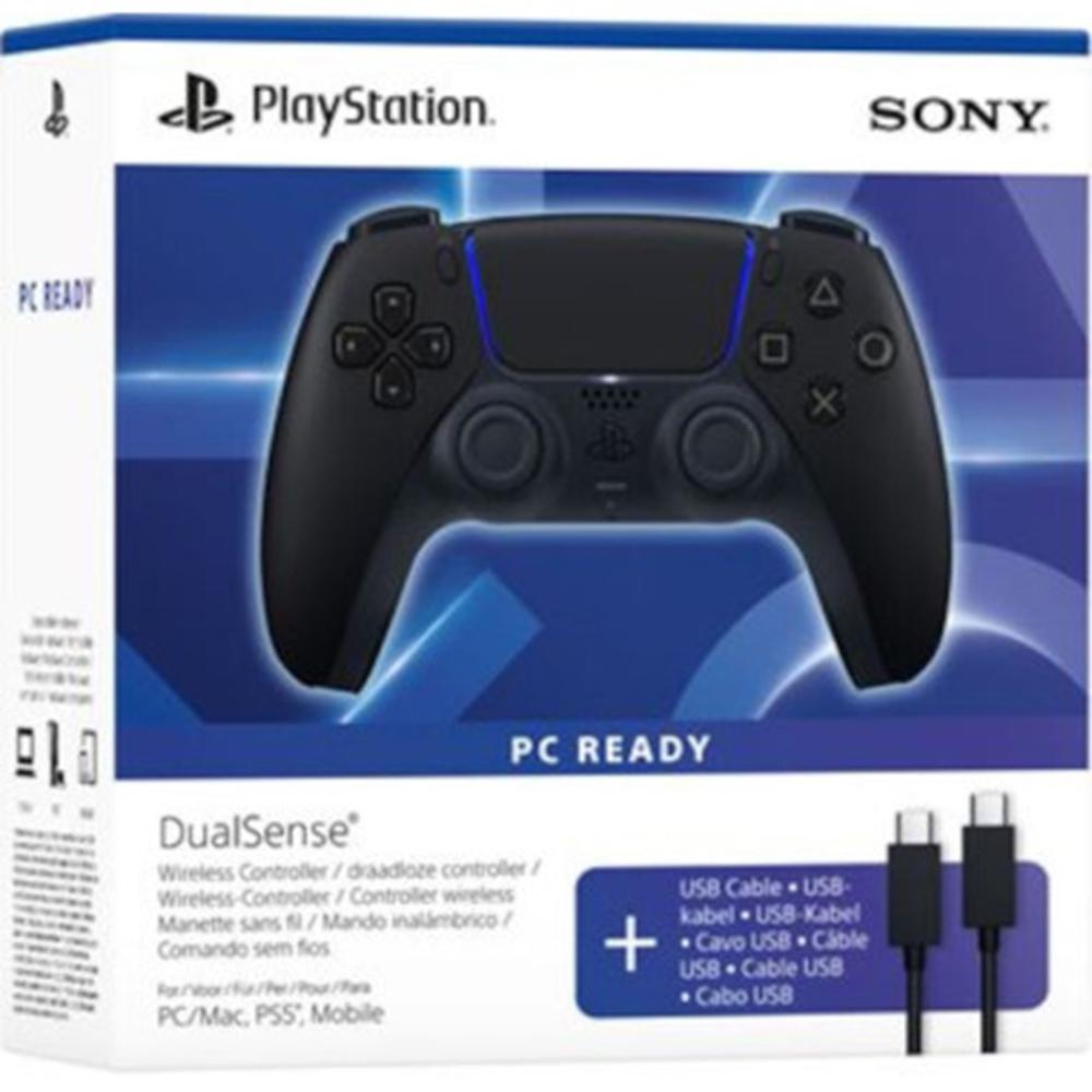 Mando DualSense Wireless Midnight Black + Cable USB para PC