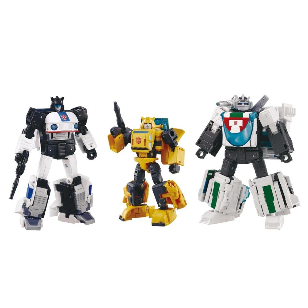 Transformers Takara Tomy Dramatic Capture Series 40 Aniversario: Bumblebee, Wheeljack y Jazz