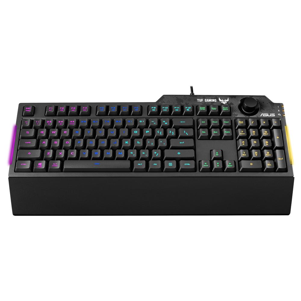 Teclado Gaming RGB Asus TUF Gaming K1 con Interruptores Silenciosos y Control de Volumen