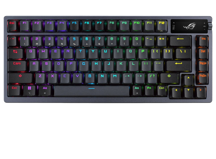 Teclado Gaming ASUS Azoth 75% Inalámbrico RGB, Interruptores mecánicos ROG RX Blue