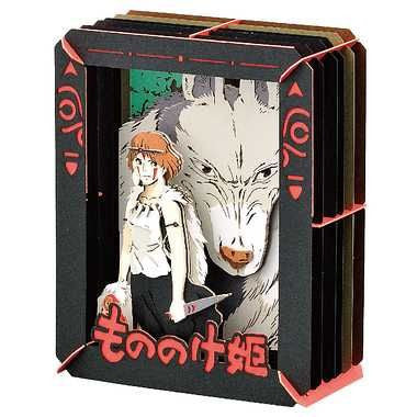 Teatro de Papel Princesa Mononoke y San 10x8x4 cm