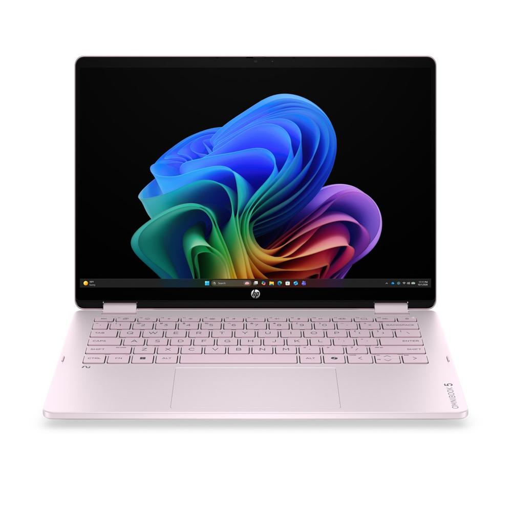 Portátil HP OmniBook 5 Flip 2 en 1 14-km0008nsx Rosa Pálido, Intel Core Ultra 5, 16GB RAM, SSD 1TB, Pantalla OLED 2K 14 pulgadas, Windows 11 Home