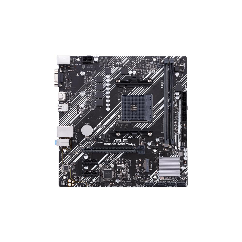 Placa Base ASUS AMD A520M-K MATX con Soporte para Ryzen y DDR4 hasta 64GB