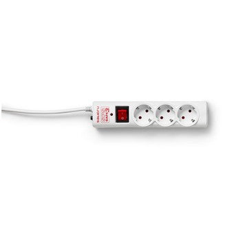 Regleta Salicru SPS SAFE 3 con 3 Tomas Schuko y Protección de Sobretensión