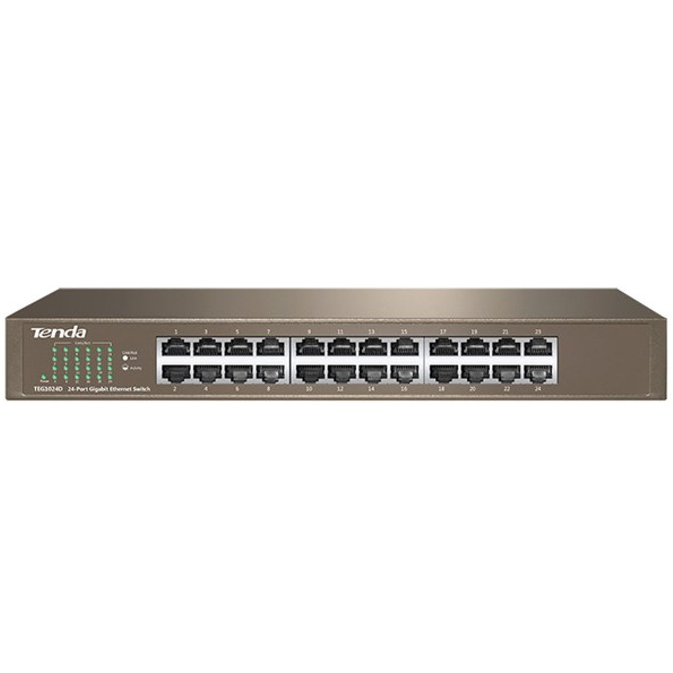 Conmutador Gigabit Ethernet Tenda TEG1024D de 24 Puertos 10/100/1000 Mbps