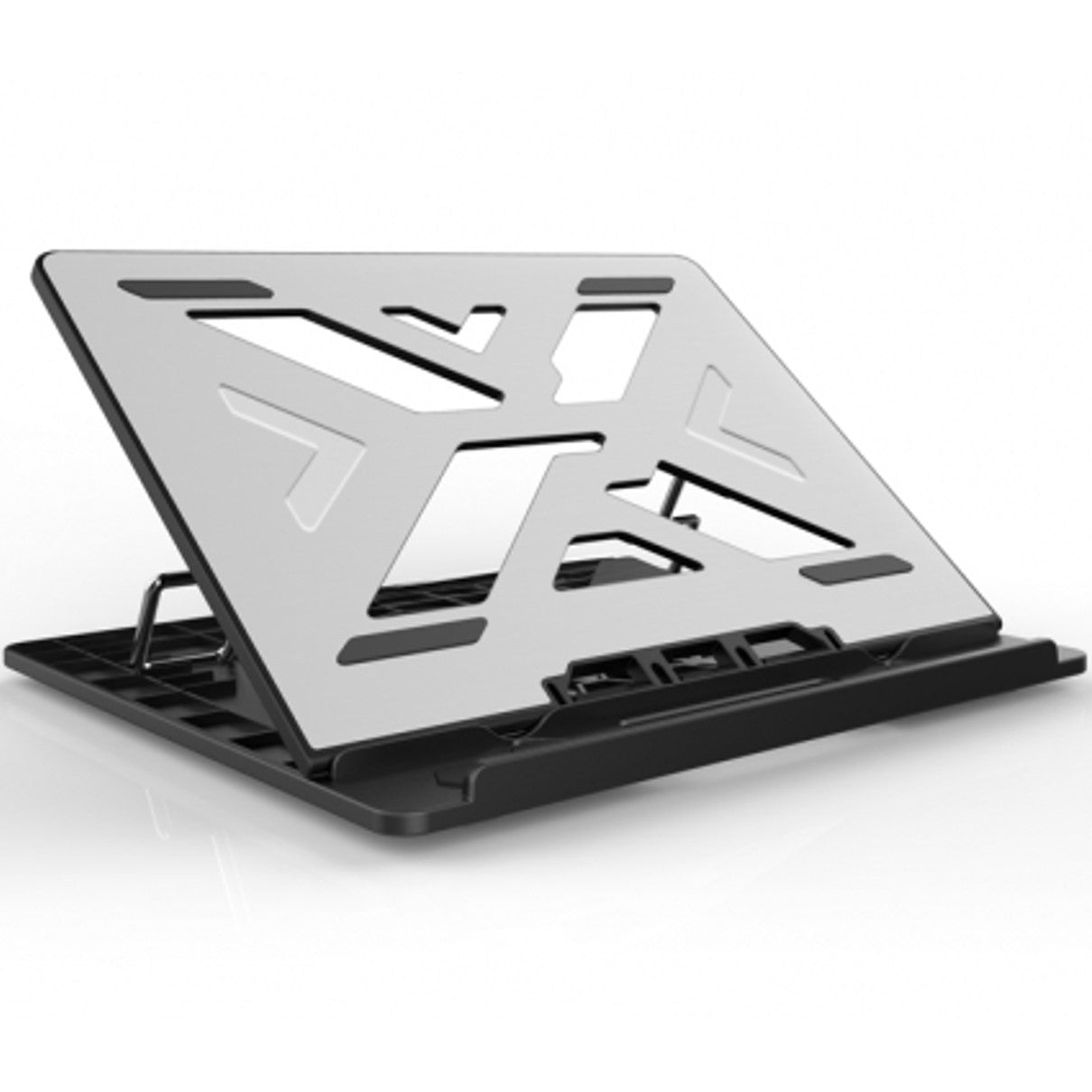 Soporte de Refrigeración Ergonómico Conceptronic para Portátiles hasta 15.6" en Aluminio Gris