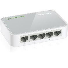 Conmutador TP-Link de 5 Puertos 10/100Mbps - Eficiencia Energética y Diseño Silencioso