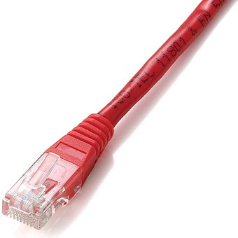 Cable U/UTP Cat6 10m Rojo con Conectores RJ45 y Pasadores Chapados en Oro