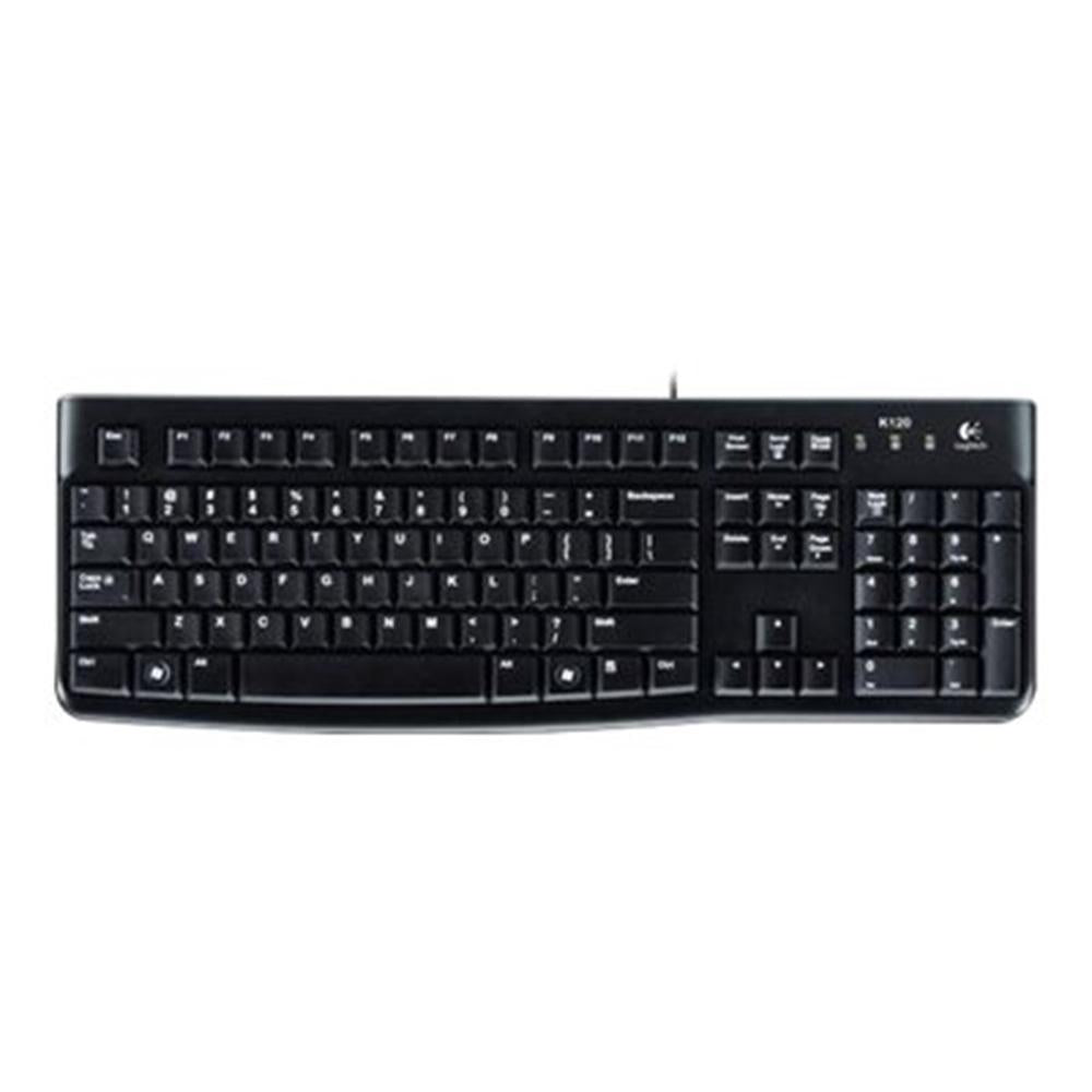 Teclado Logitech K120 USB Alemán QWERTZ - Resistente y Funcional