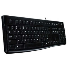 Teclado Logitech K120 USB Negro: Diseño Elegante y Cómodo