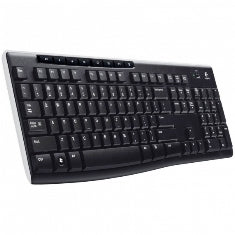 Teclado Inalámbrico Logitech K270 Negro - Conexión 2.4GHz y 24 Meses de Batería
