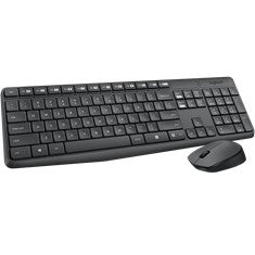 Teclado y Mouse Inalámbrico Logitech MK235 - Resistente a Salpicaduras