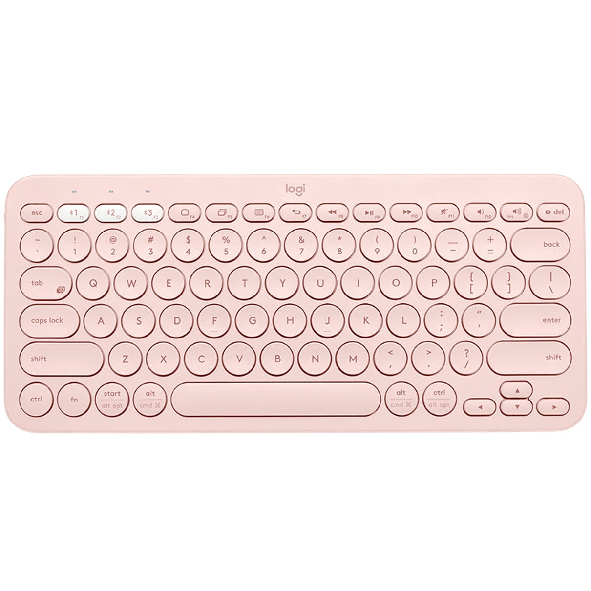 Teclado Logitech K380 Multi-Dispositivo Bluetooth Rosa - Estilo Minimalista y Versátil
