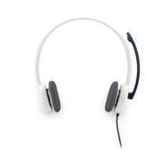 Auriculares Logitech H150 con micrófono y sonido estéreo blanco