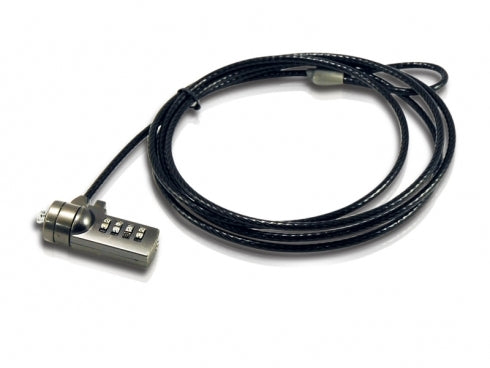 Cable de Seguridad Coneptronic para Portátiles 1.8m con Cerradura de Combinación 4 Dígitos