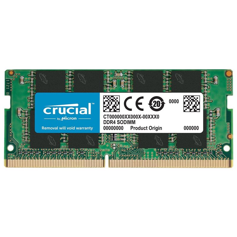 Memoria RAM DDR4 8GB Crucial SODIMM 3200MHz PC4 25600 CL22